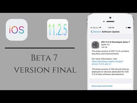 iOS 11.2.5 Beta 7 Version Final