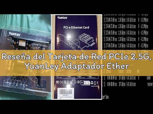Vídeo relacionado con Kalea-Informatique Tarjeta controladora de Red PCIe x4 2 Puertos Gigabit Ethernet Dual con chipset Intel 82576
