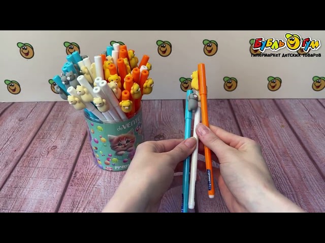 Ручка шариковая Сandy cat в ассортименте - видео