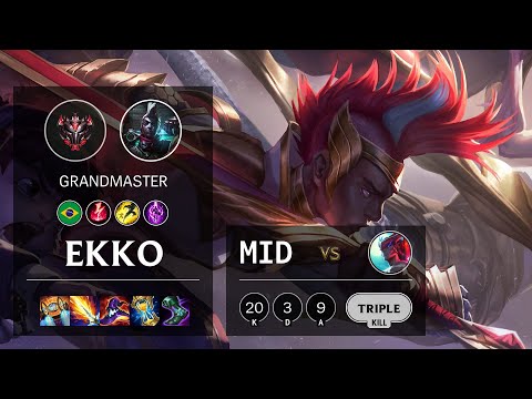 Ekko Mid vs Yone - BR Grandmaster Patch 11.3