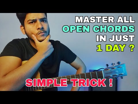 Learn To Play All Open Chords In 1st Day | Easy Trick Only For Beginner's