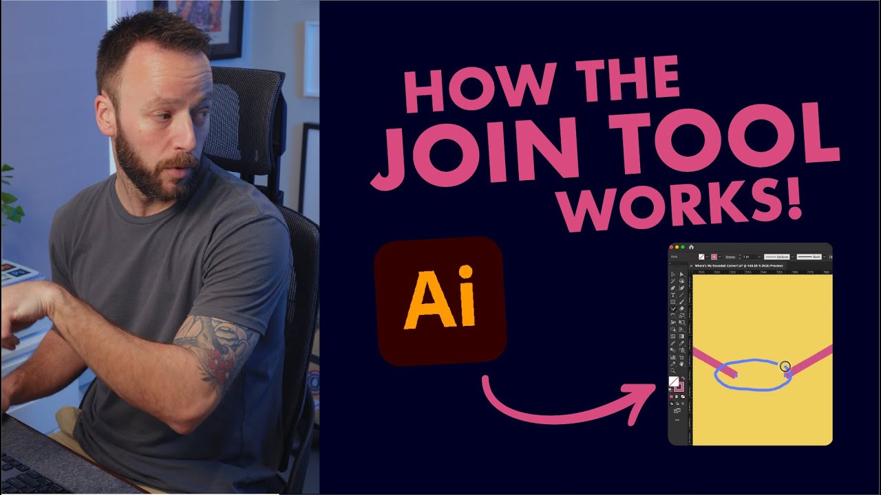 How the Join Tool works in Adobe Illustrator