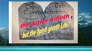 THE LIFE OF JESUS CHRIST BROUGHT LIFE NOT DEATH# THE LETTER KIlLS