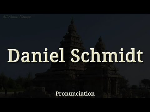 How to Pronounce Daniel Schmidt  (Japanese Footballer)