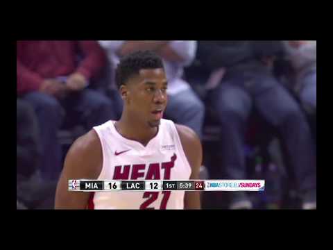 Hassan Whiteside vs LA Clippers Highlights - 21pts, 17rebs, 3steals, 2blks - Nov. 5, 2017