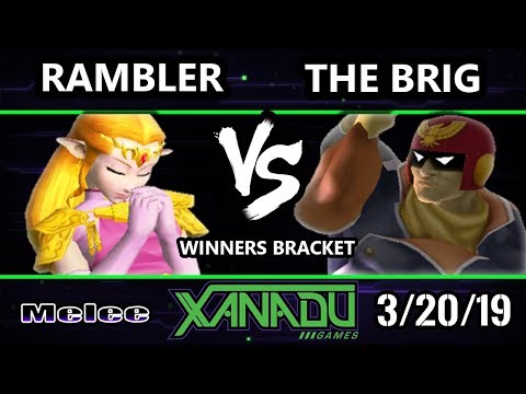 S@X 294 SSBM - Rambler (Zelda) Vs. The Brig (Captain Falcon) - Smash Melee Winners Round 2