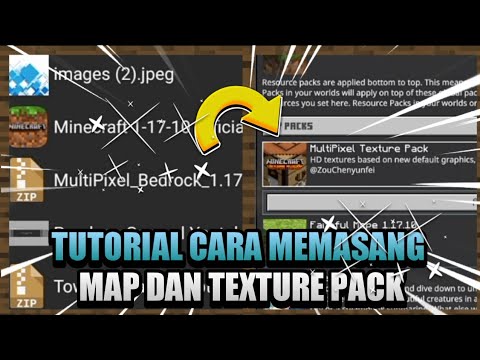 TUTORIAL HOW TO INSTALL TEXTURE PACK AND MAP IN THE LATEST MCPE 1.17!!  -MINECRAFT