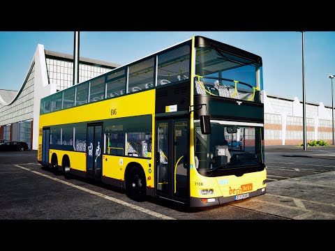 The Bus | MAN Lion’s City Double Decker | Line 100 | Depot to City