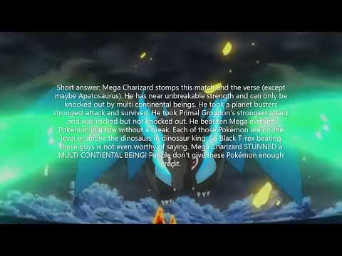 Black T-rex (Dinosaur King) vs Mega Charizard X (Pokémon)