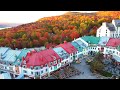 [4K]🇨🇦 2021 Fall foliage at Mont Tremblant, the pinnacle of the Canadian Maple Road / Oct. 05 2021🏰🍁