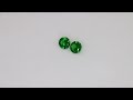 Coppia di Tsavorite taglio rotondo, 0.49 ct tot. Video 1