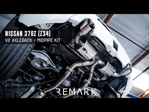 REMARK Nissan 370Z V2 Axleback + Midpipe Kit