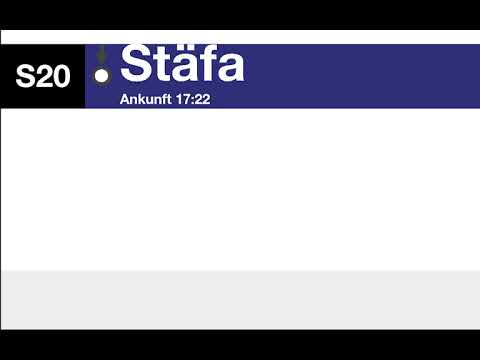 ZVV Ansage - Endhaltestelle bitte alle aussteigen