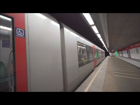 Netherlands, Rotterdam, metro ride from Gerdesiaweg to Beurs