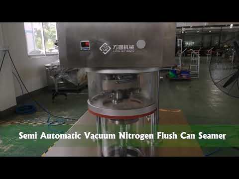 Semi Automatic Vacuum Nitrogen Flush Can Seamer For The South Africa Customer