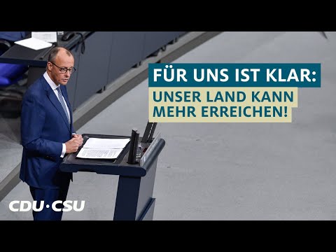13.11.2024 | Rede von Friedrich Merz bei der Regierungserklärung zur aktuellen Lage