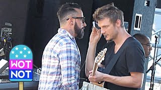 Nick Carter Strums On His Guitar & Kevin Richardson is Sleepy - Backstreet Boys Prep
