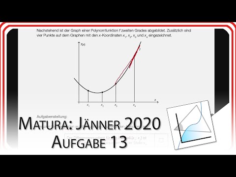 Matura 2020 Jänner: Aufgabe 13 - Differenzenquotient und Differenzialquotient | Mathe EasyGoing
