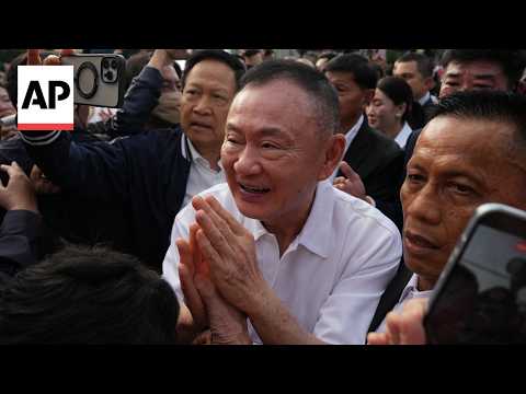 Video Thumbnail: Thailand's former leader Thaksin Shinawatra released after eight months in prison