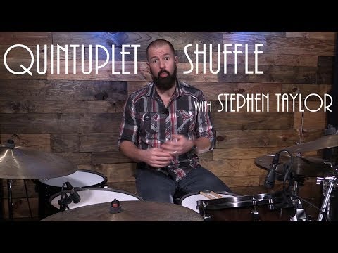 The Quintuplet Shuffle - Drum Lesson (Stephen Taylor)
