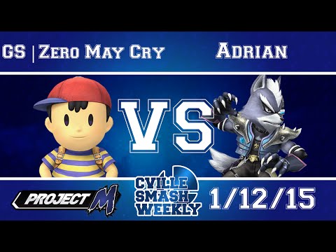 Cville Smash - GS | Zero May Cry (Ness.Wolf) Vs. Adrian (Wolf) SSBPM Round Robin - Project M