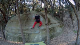 Video thumbnail of Piu, 6a+/b. Savassona