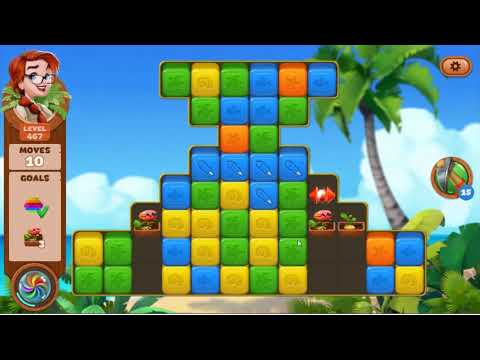 Lost Island Blast Adventure Level 467 - No Boosters