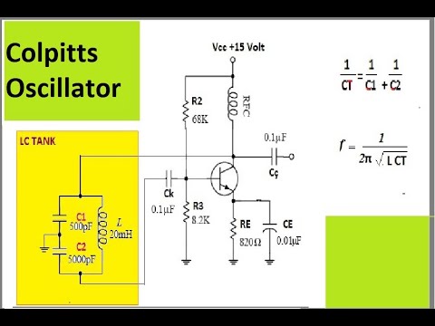 Colpitts Oscillator #oscillator #oscillations #oscillating