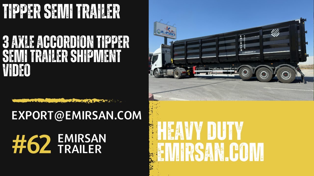 Accordion Tipper Metal Scrap Semi Trailer