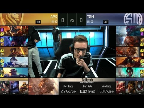 APX vs TSM Game 1 - NA LCS Summer 2016 W6D3 - Apex vs Team SoloMid