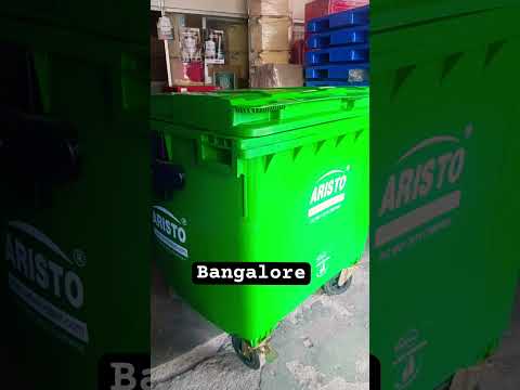 WHEEL WASTE BIN 660 blue point