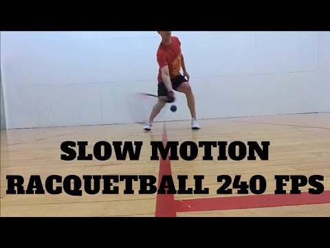 Racquetball in Super Slow Motion - 240 Frames Per Second.