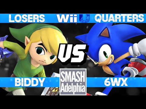 Smashadelphia 2 - 6WX (Sonic) vs Biddy (Toon Link) - SSB4 Losers Quarters - Smash Wii U