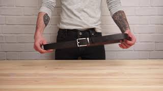 Ремінь чоловічий Grande Pelle 11065 шкіра коричневий