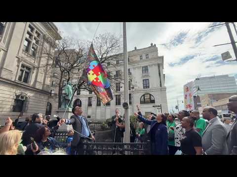 Autism Awareness Flag