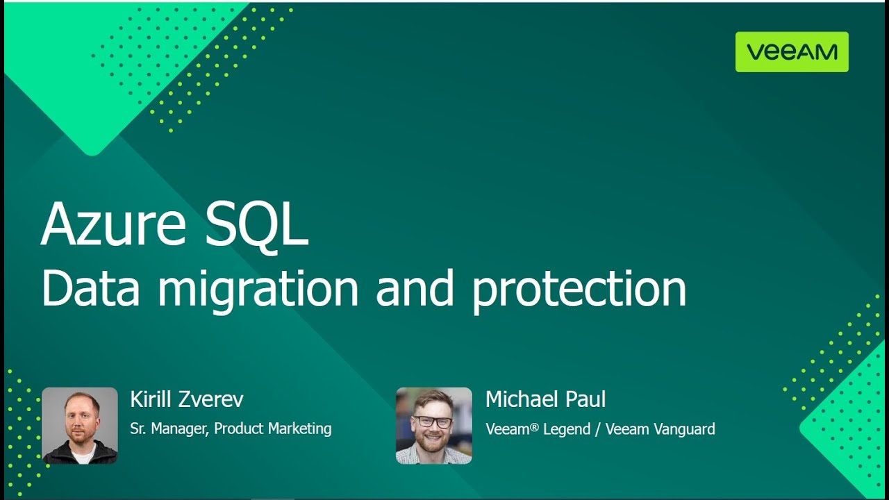 Azure SQL data migration and protection video