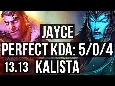 JAYCE vs KALISTA (TOP) | 5/0/4, 400+ games | KR Master | 13.13
