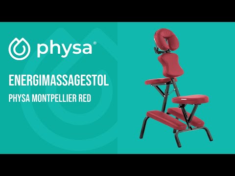 video - Hopfällbar massagebänk - 47 x 72 x 115 cm - 160 kg - röd