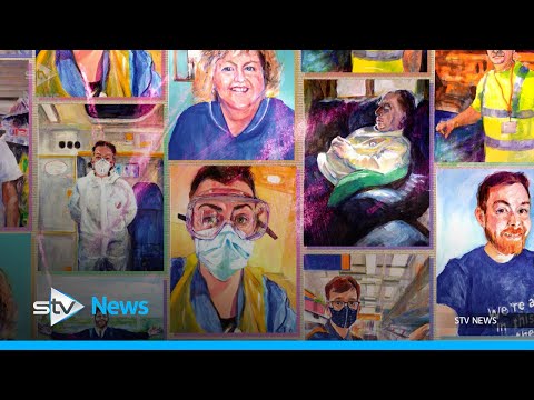 Artist paints portraits of frontline keyworkers during lockdown