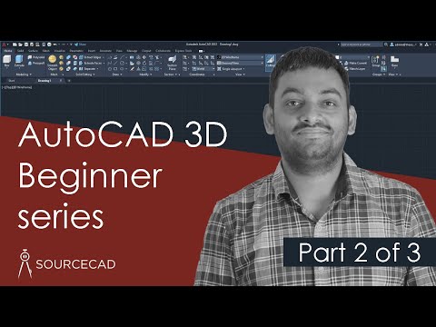 Introduction to AutoCAD 3d modelling and interface