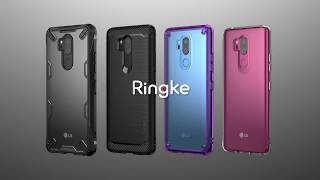 Ringke Fusion X LG G7 ThinQ Hoesje Doorzichtig Gray Hoesjes