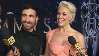 Watch Brett Goldstein CRASH Hannah Waddingham’s Emmys Interview video