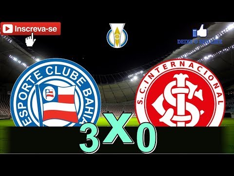 BAHIA 3X0 INTERNACIONAL - GOLS - | CAMPEONATO BRASILEIRO DE ASPIRANTES |