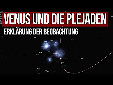 Venus and the Pleiades - Explanation of the observation