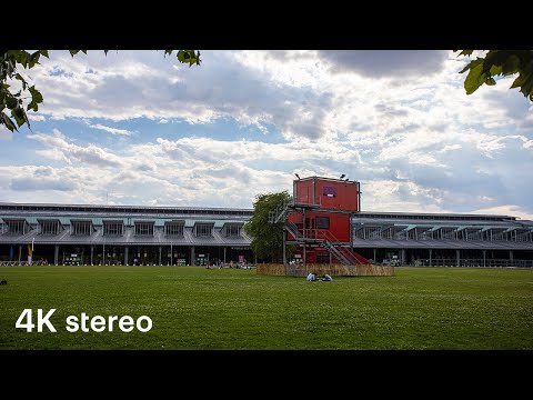 Walking in Paris – La Villette Part 2 (4K, Stereo Sounds)