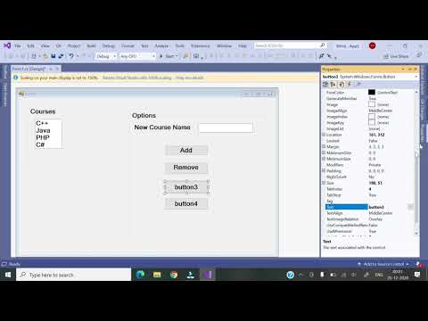 15 Visual C || ListBox Control Example 2 || Hindi
