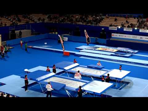 Russian Federation 2 (RUS) W - 2019 Trampoline Worlds, Tokyo (JPN) - Qualification Synchro R1