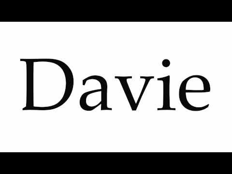 How to Pronounce Davie
