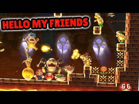 My friends around me lol - Endless Expert Challenge [Super Mario Maker2][241]
