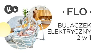 Leżaczek bujaczek elektryczny dla dziecka Kinderkraft FLO 2w1